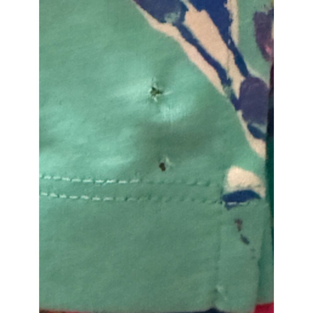Lilly Pulitzer Riva Dress Shorely Blue Sandstorm, Size XL - Picture 7 of 7